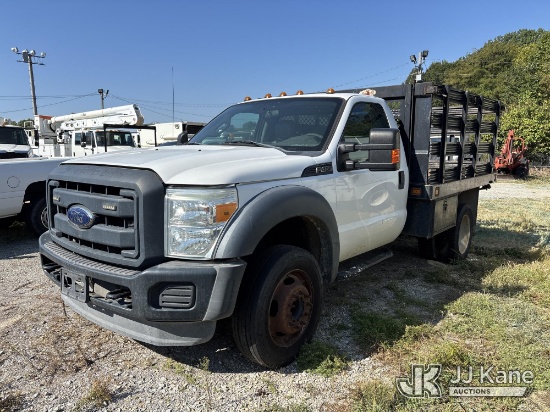 (Memphis, TN) 2016 Ford F-450 SD Regular Cab DRW Stake Truck, Municipal Owned Runs, Does Not Move