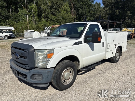 (Memphis, TN) 2015 Ford F-250 SD Service Truck, Municipal Owned Runs & Moves) (Dash Warning Indicato