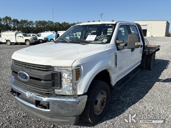 (Hammond, LA) 2018 Ford F-350 SD Crew-Cab Flatbed Truck Runs & Moves