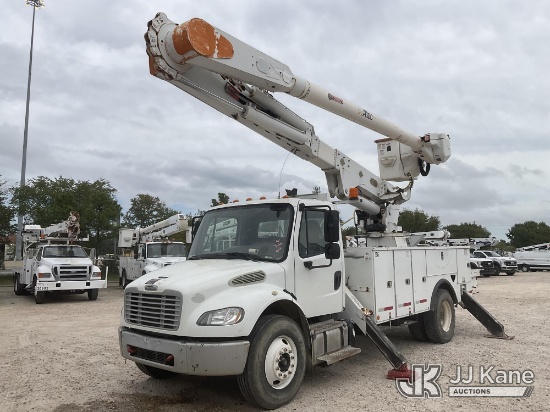 (Channelview, TX) Altec AM55-E, Over-Center Material Handling Bucket Truck rear mounted on 2014 Frei