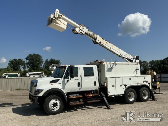 (South Beloit, IL) Altec DM45TC, Hydraulic Truck Crane corner mounted on 2012 International 7400 T/A