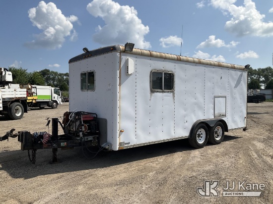 (South Beloit, IL) 1992 Wells Cargo AW-182 T/A Enclosed Cargo Trailer, Overall- 25ft long Rear Stora
