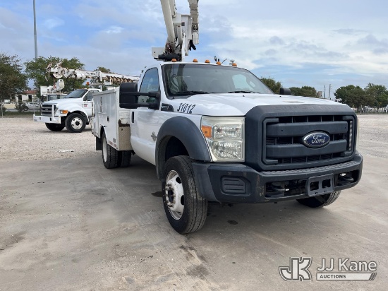 (Channelview, TX) Altec AT37G, Articulating & Telescopic Bucket Truck mounted behind cab on 2015 For