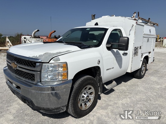 (Hawk Point, MO) 2012 Chevrolet Silverado 3500HD Work Truck Long Box Enclosed Service Truck Runs & M