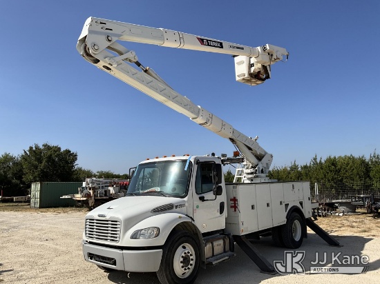 (Rio Vista, TX) HiRanger TCX-55, Material Handling Bucket Truck rear mounted on 2016 Freightliner M2