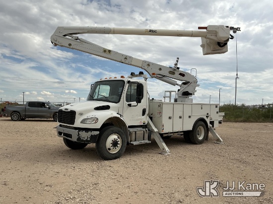 (Odessa, TX) Altec AA55, Material Handling Bucket Truck rear mounted on 2020 Freightliner M2 Utility