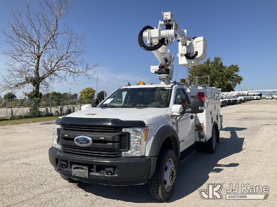 (Kansas City, MO) Altec AT37G, Articulating & Telescopic Bucket Truck mounted behind cab on 2017 For
