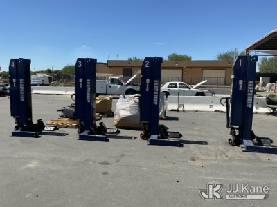(Jurupa Valley, CA) (4) CL Challenger Heavy Duty Auto Lifts (Used) NOTE: This unit is being sold AS