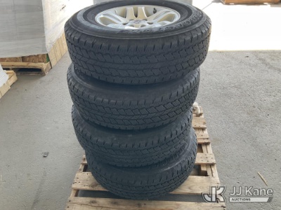 (Jurupa Valley, CA) (1 Pallet) Tires (4 - 255/75R17) (Used) NOTE: This unit is being sold AS IS/WHER