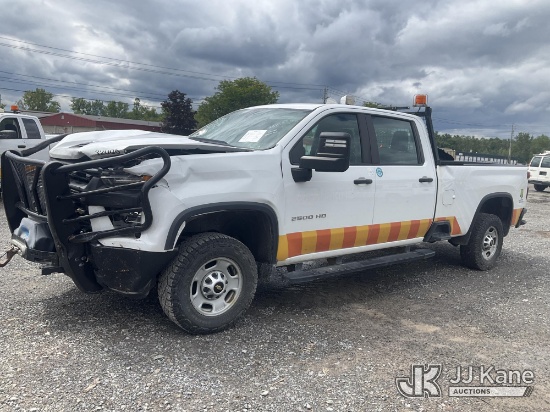 (Rome, NY) 2022 Chevrolet Silverado 2500HD Crew-Cab Pickup Truck Runs & Moves)( Wrecked-Collision Is