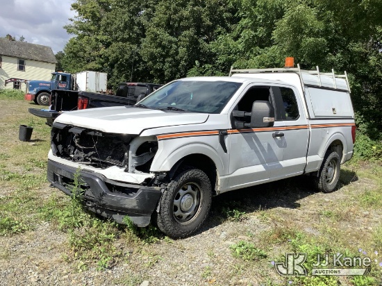 (Deposit, NY) 2021 Ford F-150 Extended-Cab Pickup Truck Wrecked, Collision Issue) (Runs & Moves) (In