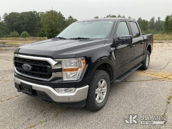 (Wells, ME) 2021 Ford F-150 Crew-Cab Pickup Truck Runs & Moves) (Exterior Defects, Dash Waring Indic
