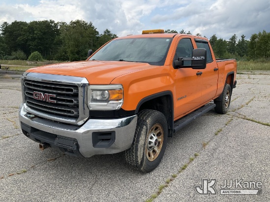 (Wells, ME) 2015 GMC Sierra 3500HD 4x4 Crew-Cab Pickup Truck Runs & Moves