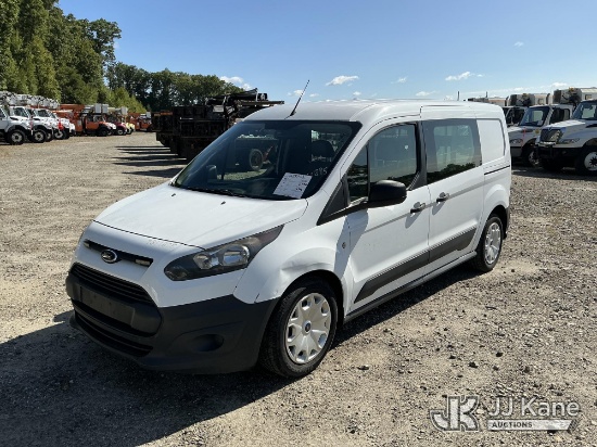 (Shrewsbury, MA) 2016 Ford Transit Connect Mini Cargo Van Runs & Moves)(Dash Warning Indicators On