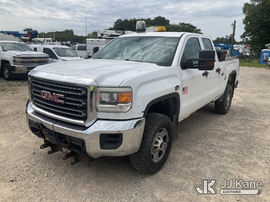 (Charlotte, MI) 2015 GMC Sierra 2500HD 4x4 Extended-Cab Pickup Truck Runs & Moves) (Dash Warning Ind