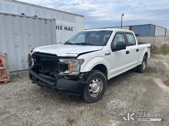 (Temperance, MI) 2019 Ford F150 4x4 Crew-Cab Pickup Truck Runs & Moves) (Dash Warning Indicator On