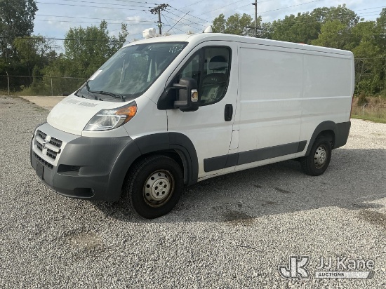 (Fort Wayne, IN) 2015 RAM Promaster 1500 Low Roof Tradesman 136-in. WB Cargo Van Runs & Moves) (Fire