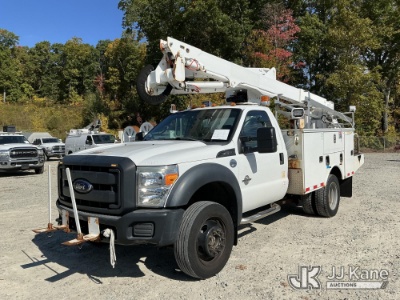 (Shrewsbury, MA) Altec AT40G, Articulating & Telescopic Bucket Truck mounted behind cab on 2015 Ford
