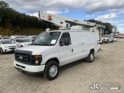 (Shrewsbury, MA) Versalift VANTEL29N, Telescopic Non-Insulated Bucket Van mounted behind cab on 2014