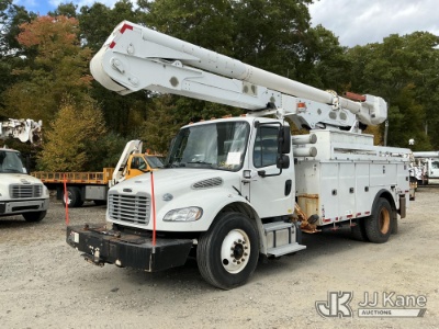(Shrewsbury, MA) Altec AN55E-OC, Material Handling Bucket Truck rear mounted on 2016 Freightliner M2