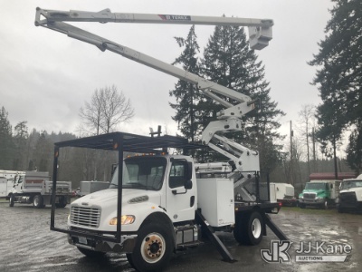 (Eatonville, WA) HiRanger XT60/70, Over-Center Elevator Bucket rear mounted on 2013 Freightliner M2