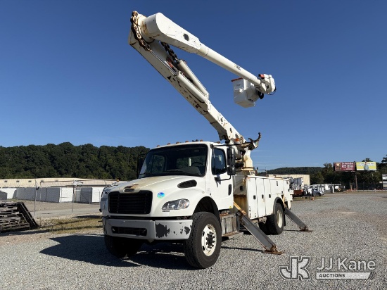 (Smock, PA) Altec AM55, Over-Center Material Handling Bucket Truck rear mounted on 2021 Freightliner