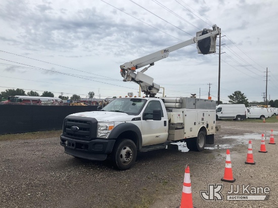 (Charlotte, MI) Altec AT200A, Articulating & Telescopic Non-Insulated Bucket Truck mounted behind ca