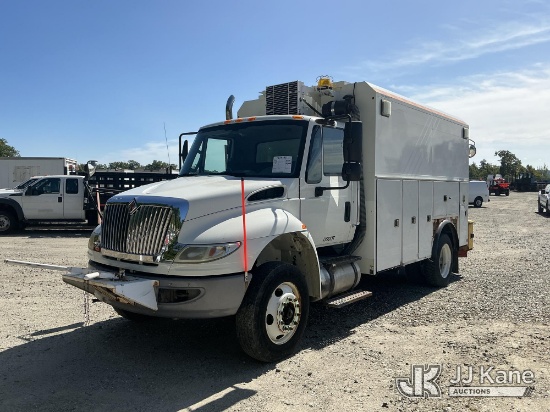 (Shrewsbury, MA) 2015 International 4300 Air Compressor Utility Truck Runs & Moves, Compressor Makes