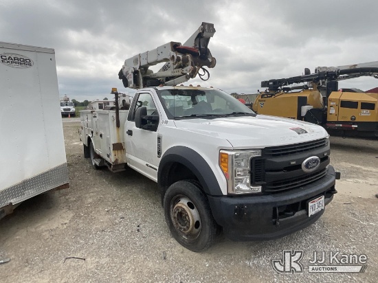 (Pataskala, OH) Altec AT37G, Articulating & Telescopic Material Handling Bucket Truck mounted behind