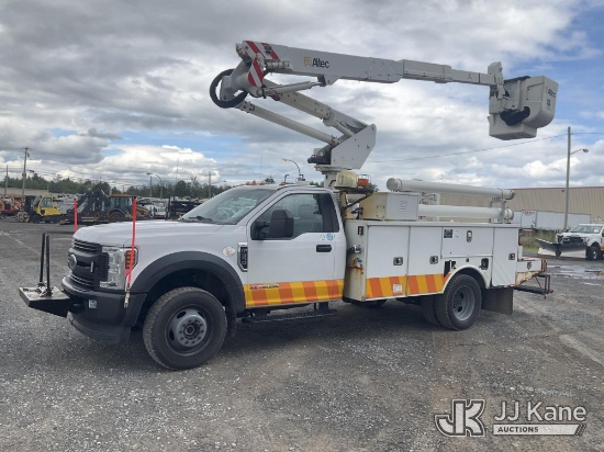 (Rome, NY) Altec AT37G, Articulating & Telescopic Bucket Truck mounted behind cab on 2019 Ford F550