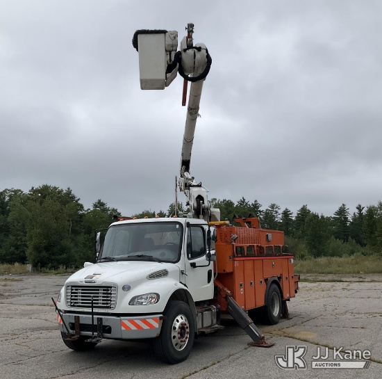 (Wells, ME) Altec AN46E-OC, Material Handling Bucket Truck mounted behind cab on 2015 Freightliner M