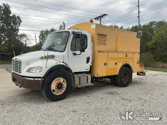 (Fort Wayne, IN) 2011 Freightliner M2 106 Enclosed Utility/Air Compressor Truck Runs & Moves) (Dash