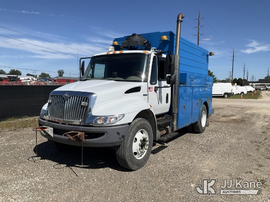 (Charlotte, MI) 2009 International 4300 Enclosed Utility/Air Compressor Truck Runs, Moves, PTO Engag