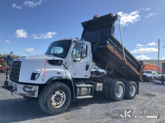 (Rome, NY) 2016 Freightliner 114SD T/A Dump Truck Runs, Moves & Dump Operates) (Dash Warning Indicat