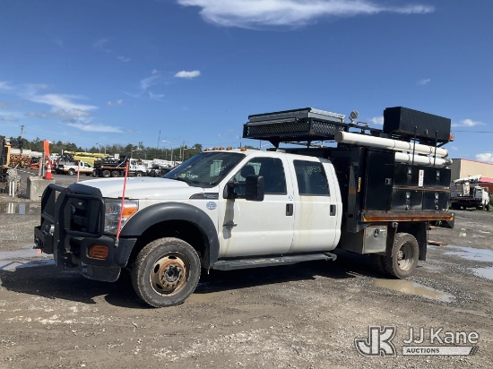 (Rome, NY) 2016 Ford F550 Crew-Cab Flatbed/Service Truck Runs & Moves