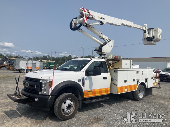 (Rome, NY) Altec AT37G, Articulating & Telescopic Bucket Truck mounted behind cab on 2019 Ford F550