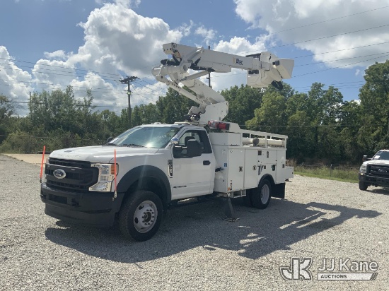 (Fort Wayne, IN) Altec AT41M, Articulating & Telescopic Material Handling Bucket Truck mounted behin