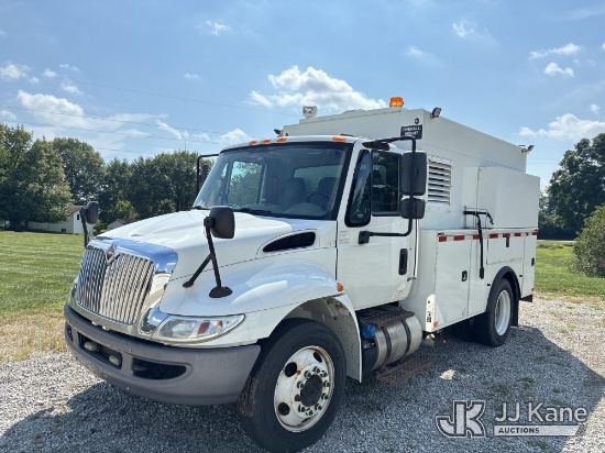 (Ashland, OH) 2018 International DuraStar 4300 Air Compressor/Enclosed Utility Truck Not Running, Co