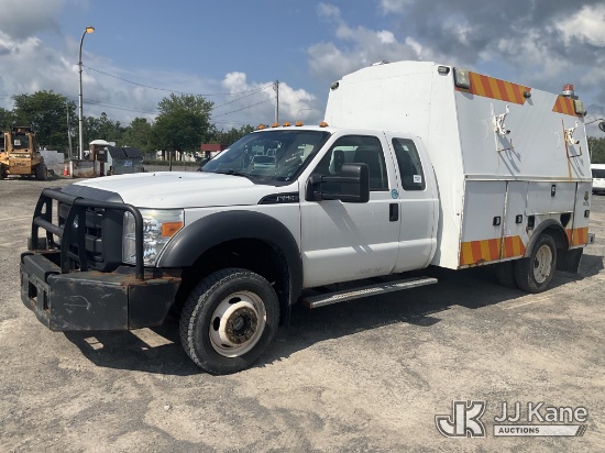 (Rome, NY) 2016 Ford F550 Extended-Cab Enclosed Service Truck Runs & Moves