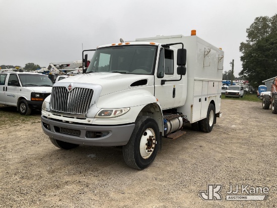(Charlotte, MI) 2016 International DuraStar 4400 Enclosed Utility/Air Compressor Truck Runs, Moves,
