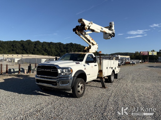 (Smock, PA) Altec AT41M, Articulating & Telescopic Material Handling Bucket Truck mounted behind cab