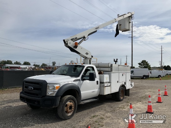 (Charlotte, MI) Versalift TEL29N03, Telescopic Non-Insulated Bucket Truck mounted behind cab on 2013