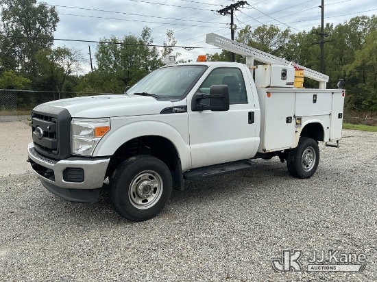 (Fort Wayne, IN) 2015 Ford F250 4x4 Service Truck Runs & Moves