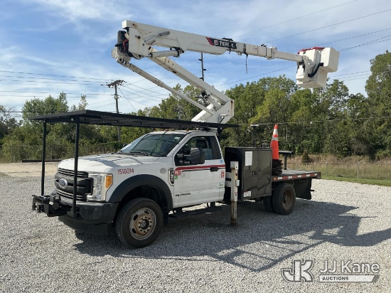 (Fort Wayne, IN) Terex LT40, Articulating & Telescopic Bucket Truck mounted behind cab on 2017 Ford