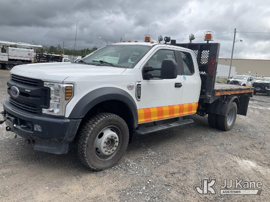 (Rome, NY) 2018 Ford F-550 Extended-Cab Flatbed Truck Runs & Moves