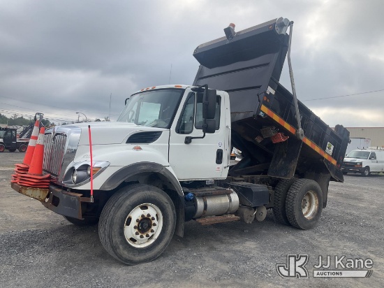 (Rome, NY) 2015 International 7400 Dump Truck Runs, Moves & Dump Operates) (Dash Warning Indicators