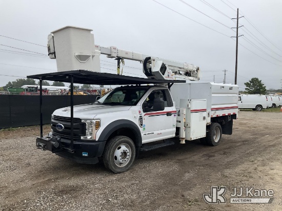 (Charlotte, MI) Terex 40RM, Articulating & Telescopic Bucket Truck mounted behind cab on 2019 Ford F