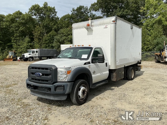 (Shrewsbury, MA) 2016 Ford F550 Van Body Truck Runs & Moves )(Dash Warning Indicators On) (Generator