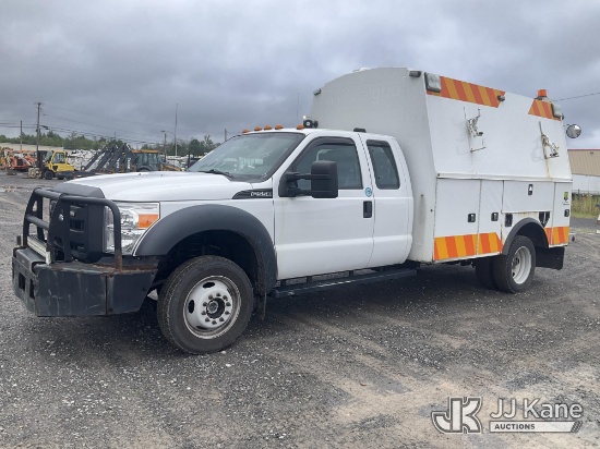 (Rome, NY) 2016 Ford F550 Extended-Cab Enclosed Service Truck Runs & Moves