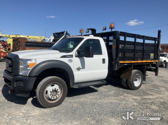 (Rome, NY) 2016 Ford F-550 Regular Cab DRW Stake Truck Runs & Moves